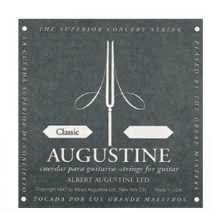 Augustine Classic Black, Low Tension, A String: Classical Guitar